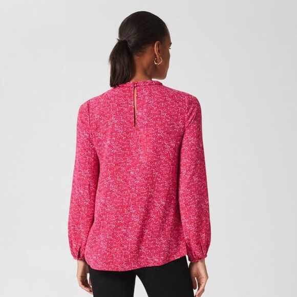 HOBBS Jonie Spot Print Blouse 14 NWOT - Picture 6 of 15